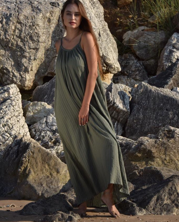 Khaki beach cheap dress