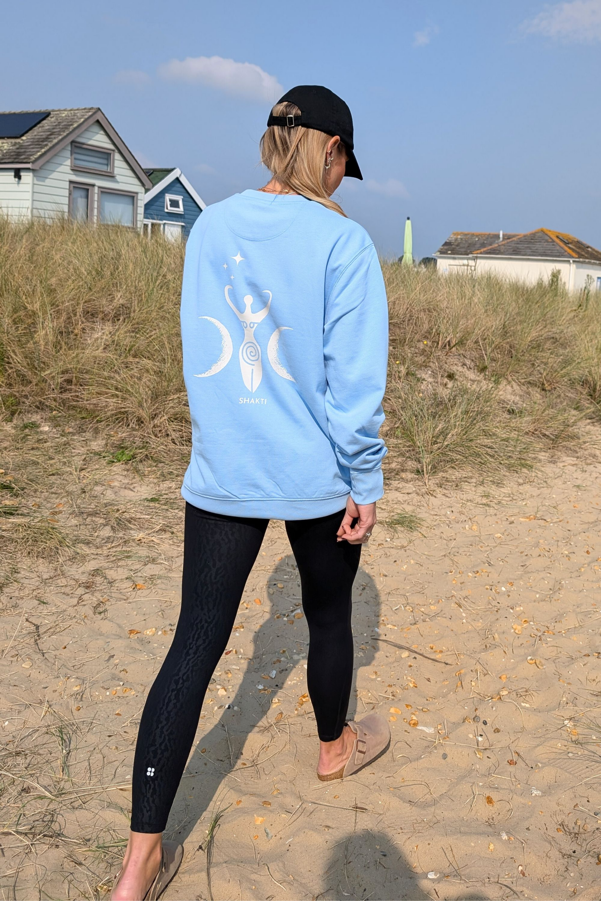 SHAKTI ORGANIC COTTON SWEATSHIRT IN BLUE SOUL