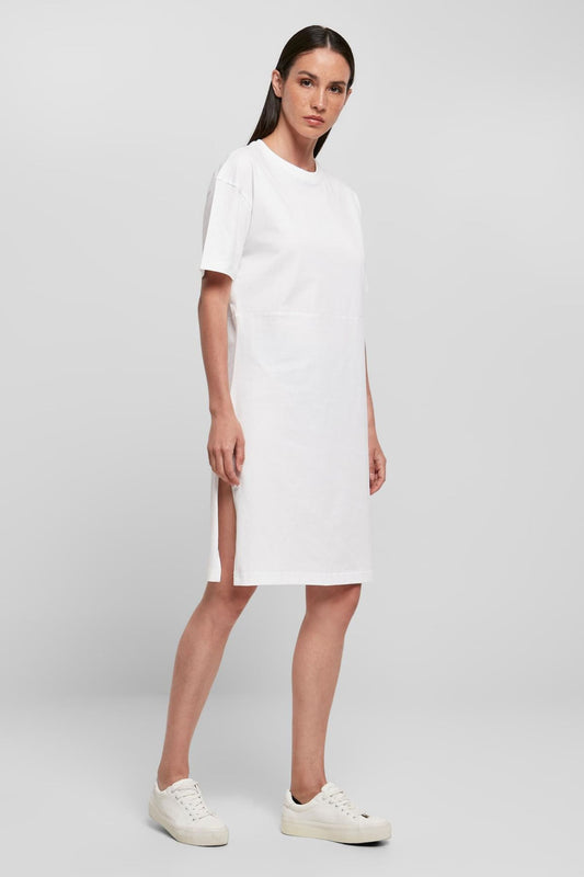 WHITE TSHIRT DRESS IN ORGANIC COTTON