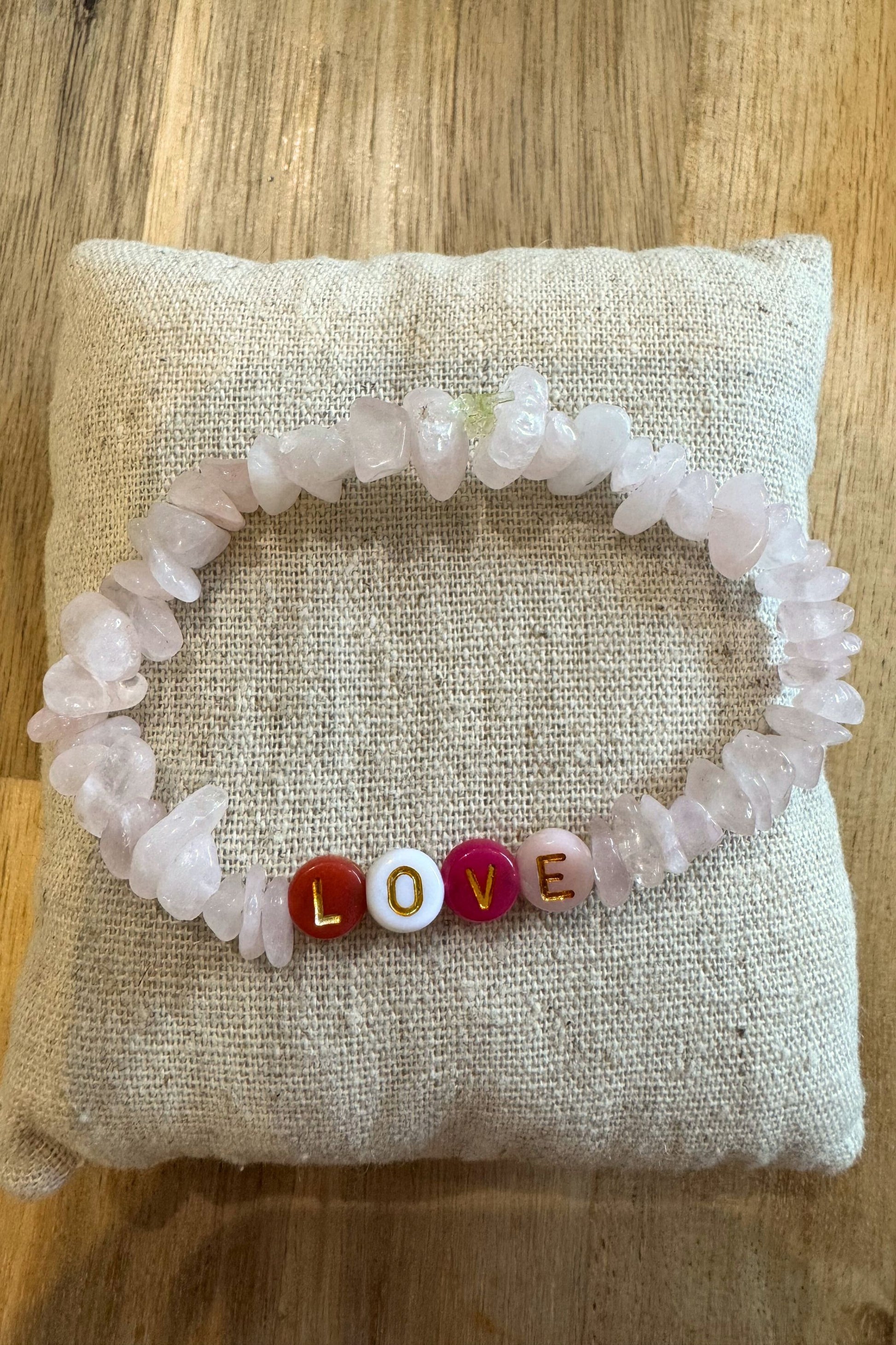 SELF LOVE CLUB ROSE QUARTZ AND BEADS BRACELET